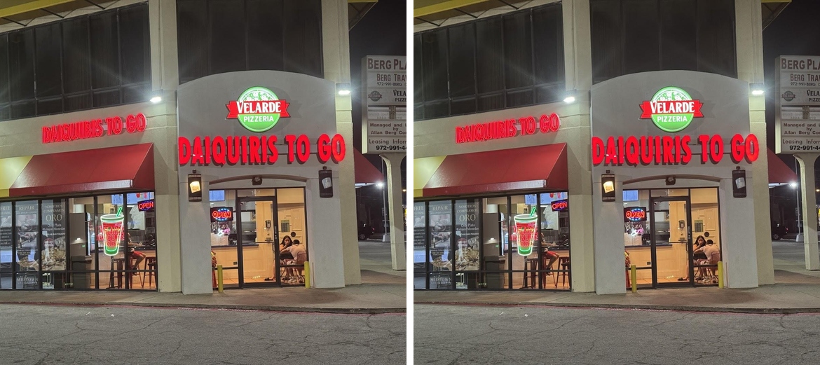 Velarde Pizza and Daiquiris Togo