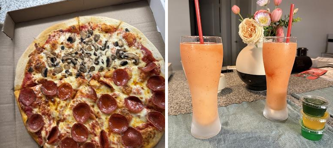 Velarde Pizza and Daiquiris Togo